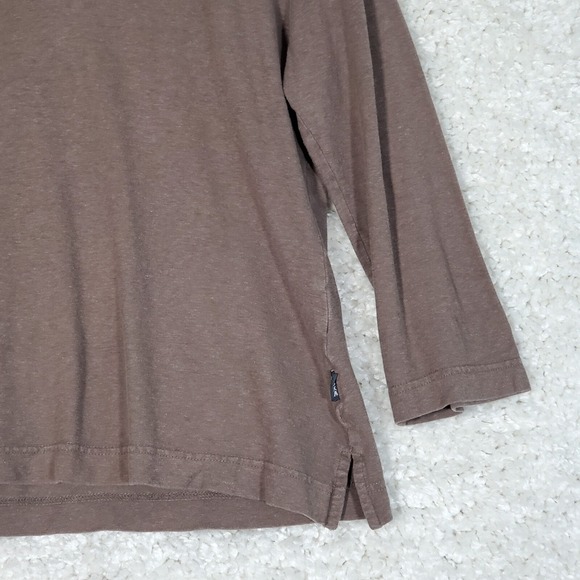 Oska Women Hemp Blend V Neck Top Size Medium Eco Minimalist Quiet Luxury READ - Picture 2 of 12
